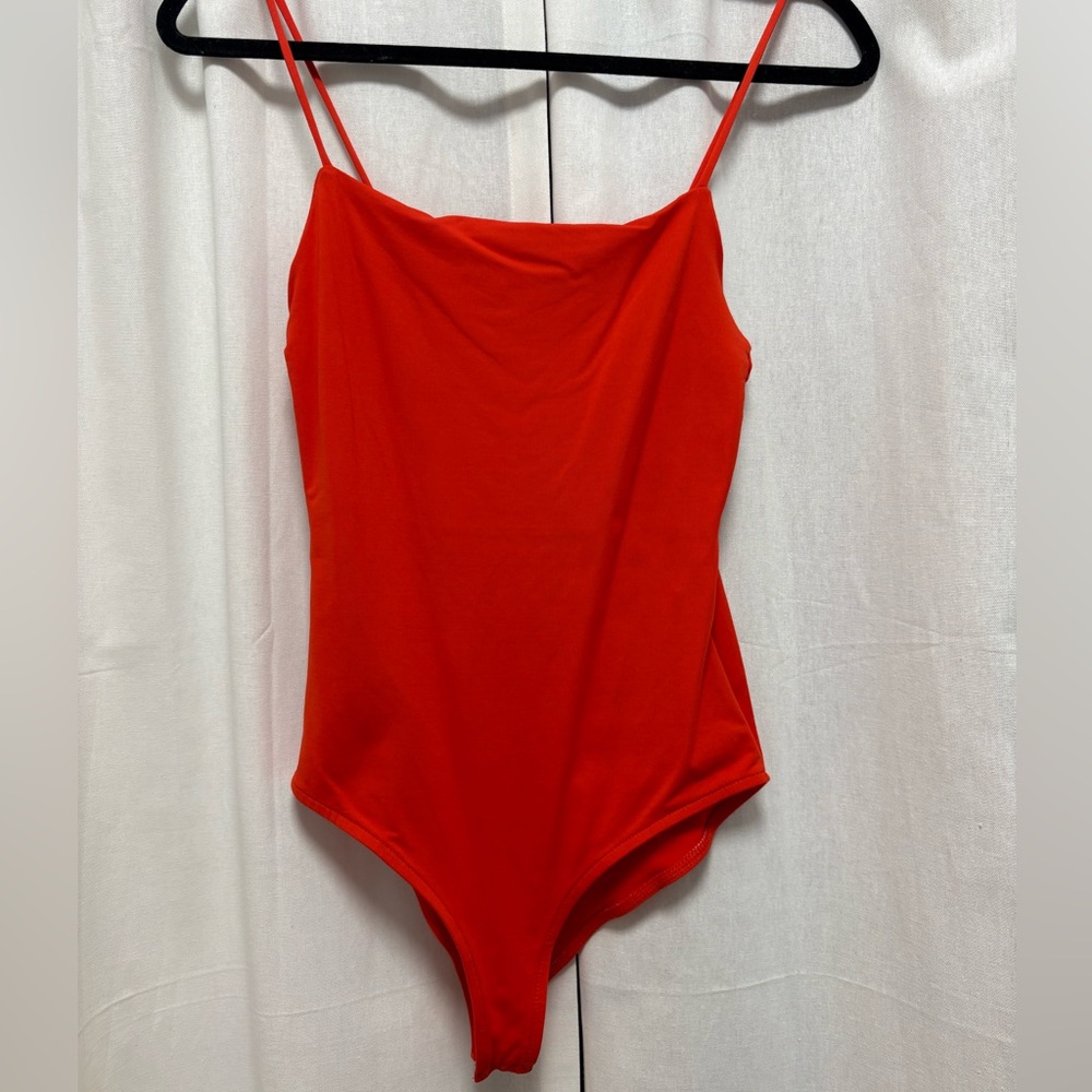Vibrant Red Kids One Piece